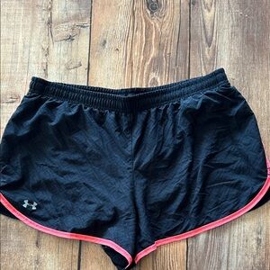 Under Armour Women's Athletic Shorts - Black with Pink Accents